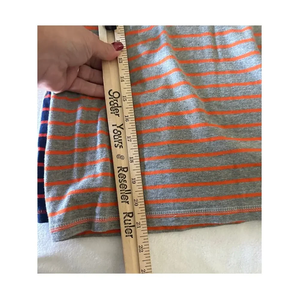 Mini Boden 4pc Lot Shirts Boys 9 10 Stripes Penguin Long Sleeve